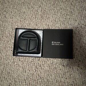 Telfar Black Wallet